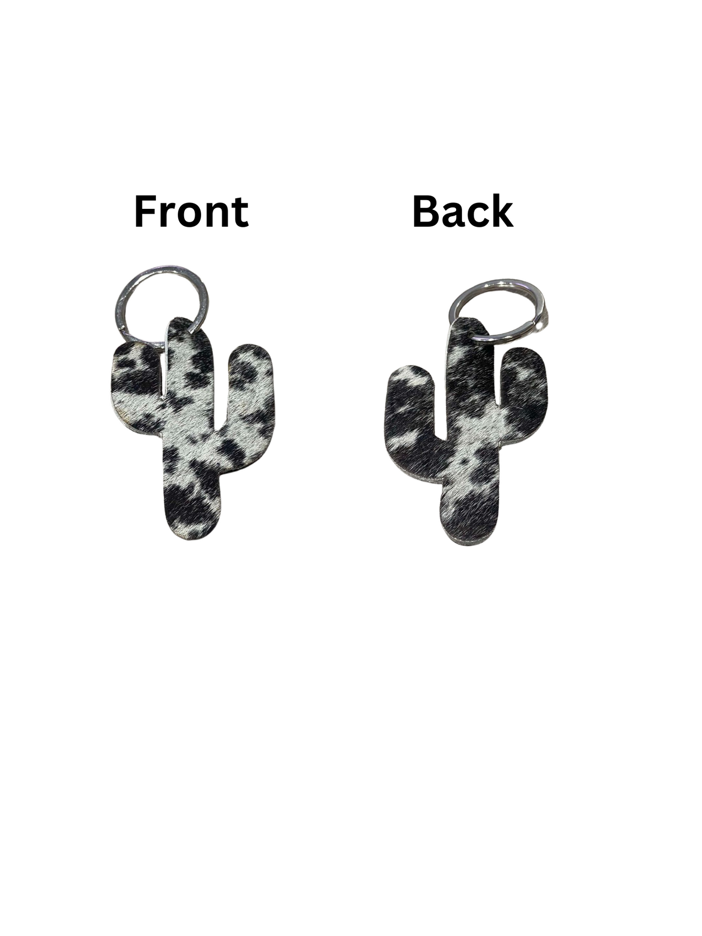 Cactus Cowhide keyrings (multiple choices)