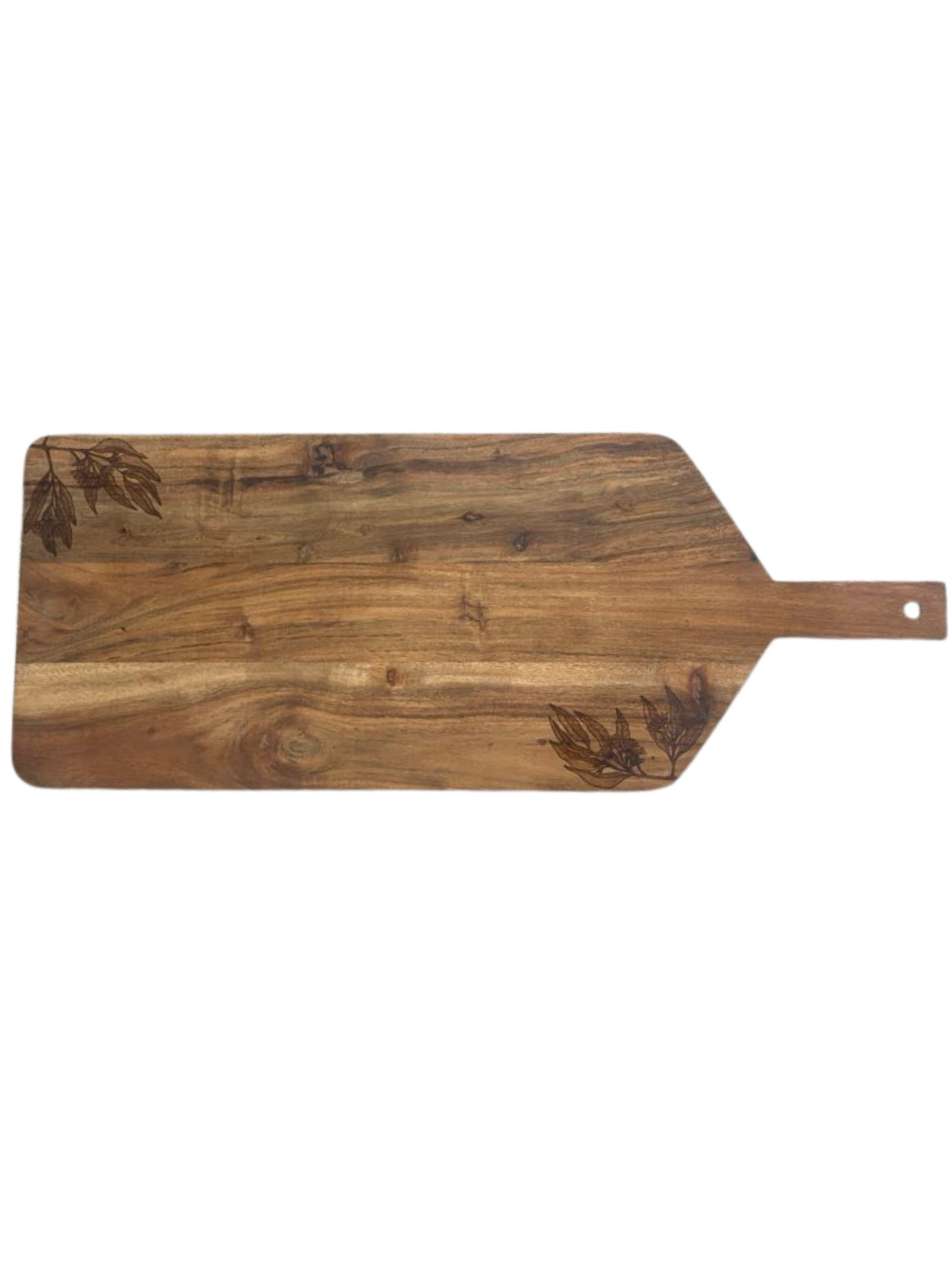 XL Acacia Board with Gum leaves