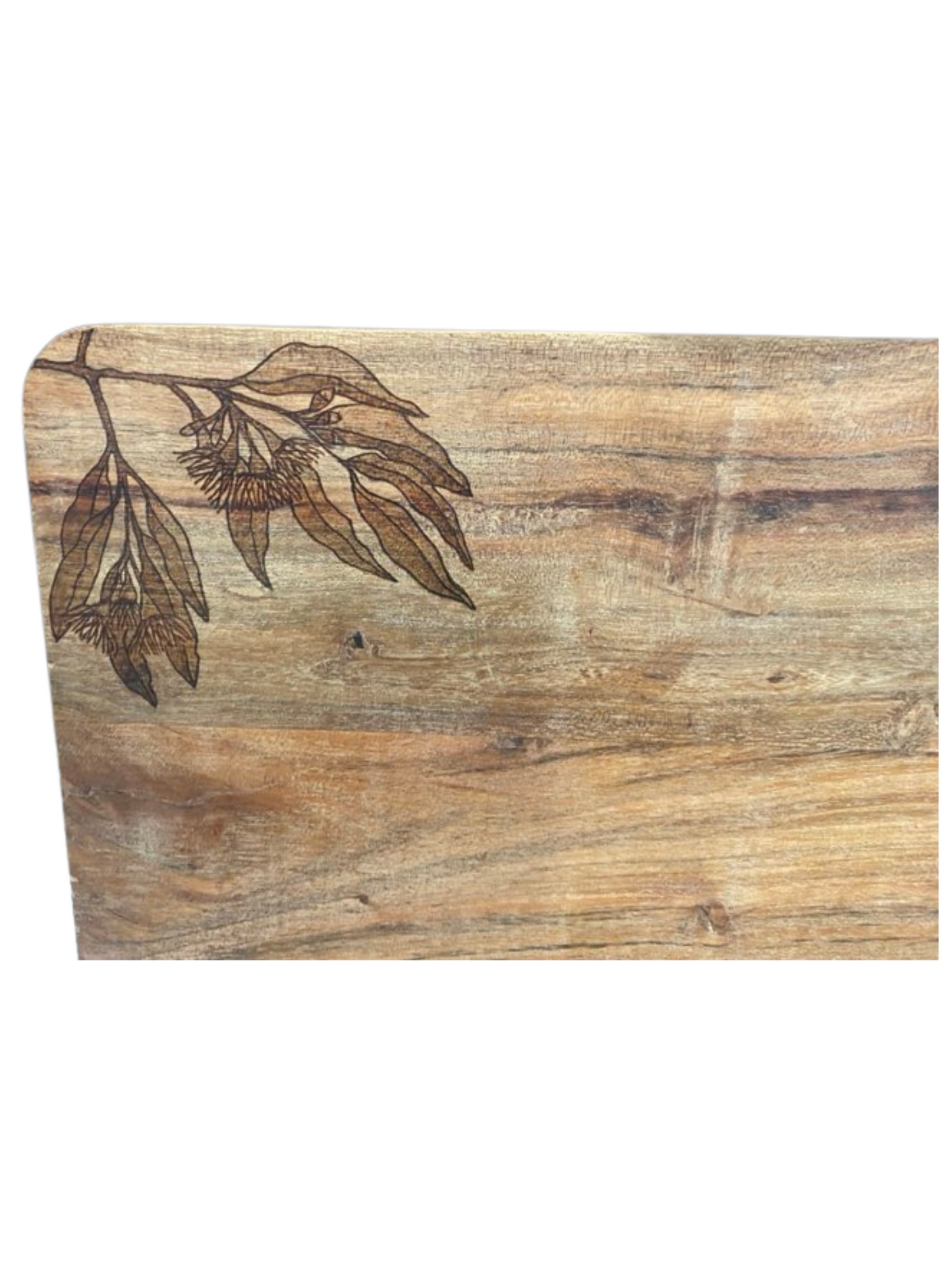 XL Acacia Board with Gum leaves