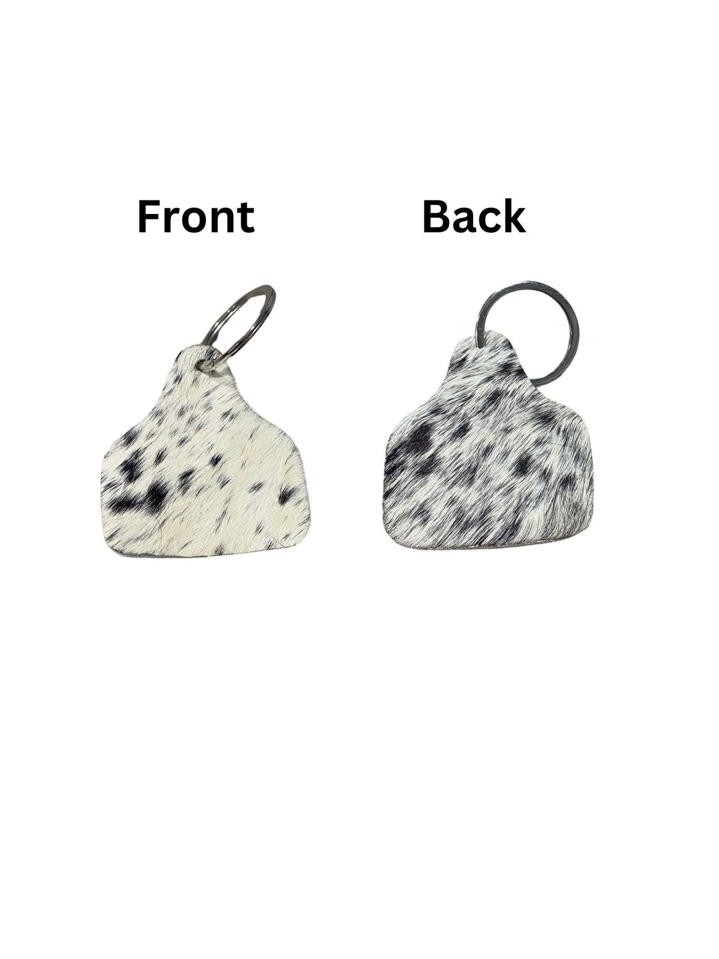 Cow tag Cowhide keyrings (multiple choices)