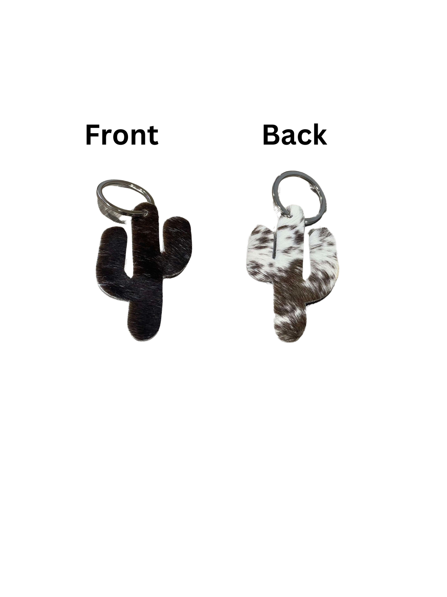 Cactus Cowhide keyrings (multiple choices)