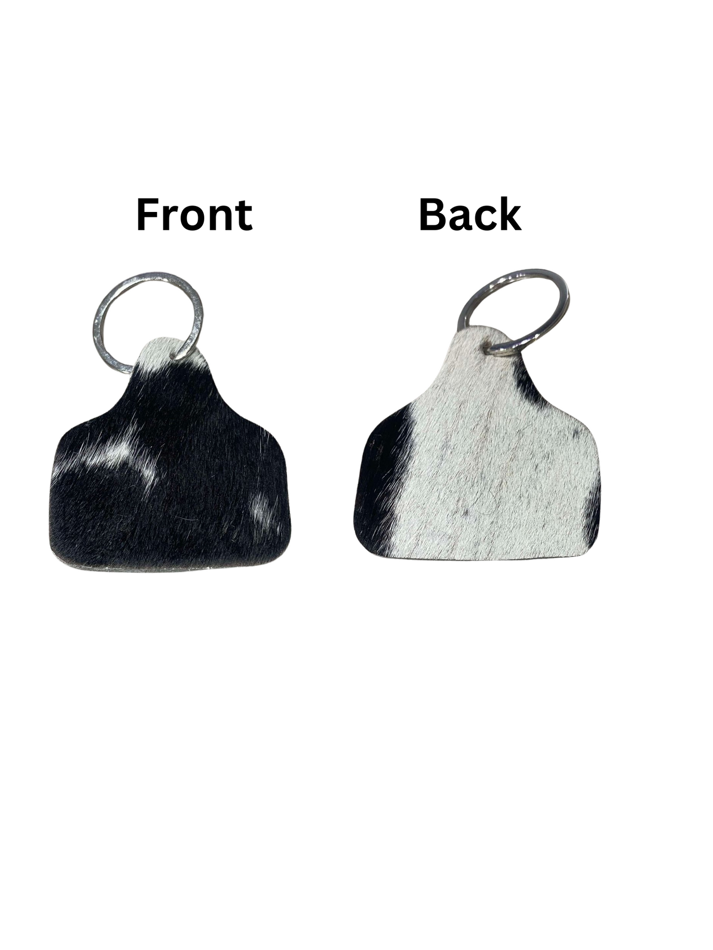 Cow tag Cowhide keyrings (multiple choices)