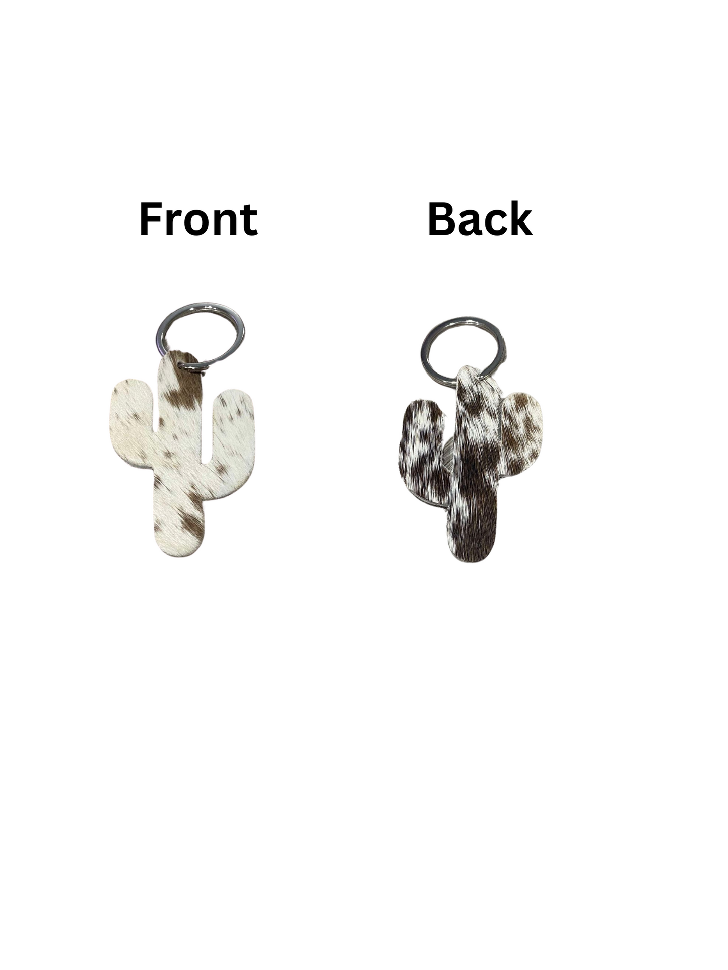 Cactus Cowhide keyrings (multiple choices)