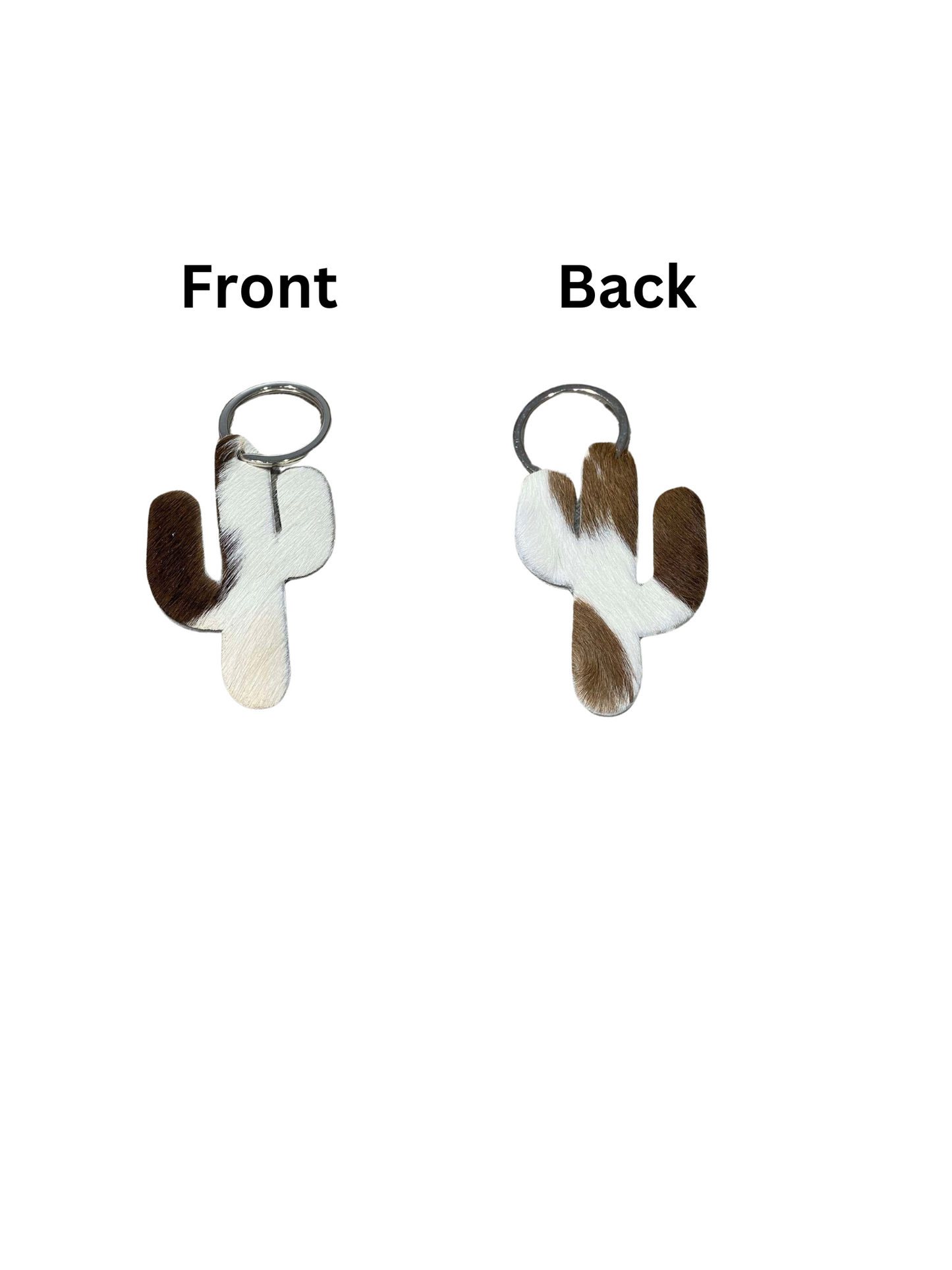 Cactus Cowhide keyrings (multiple choices)