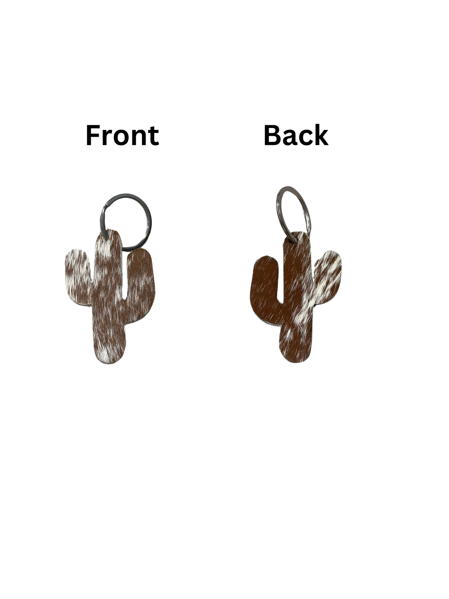 Cactus Cowhide keyrings (multiple choices)