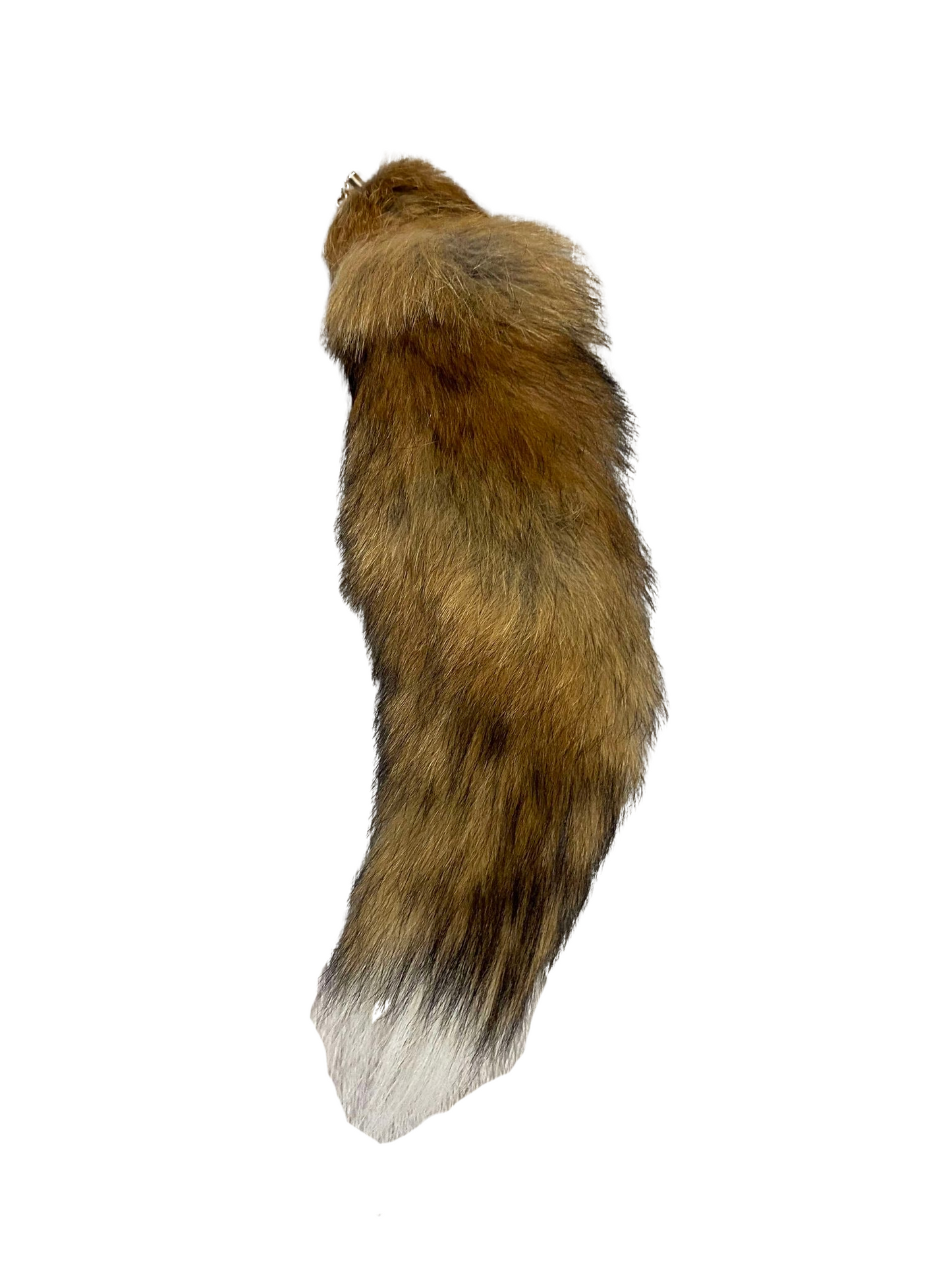 Red Fox Tail Keyring
