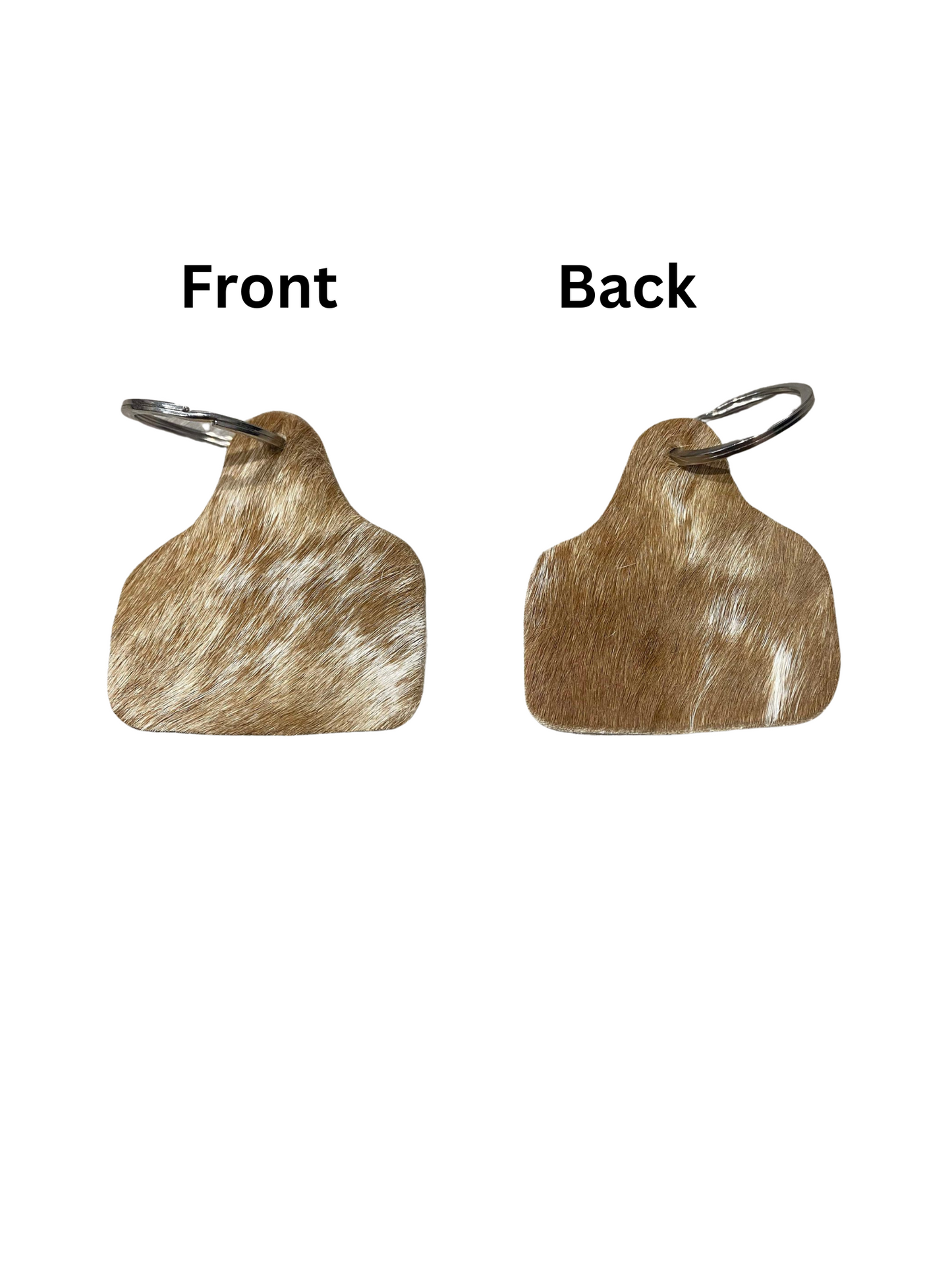 Cow tag Cowhide keyrings (multiple choices)