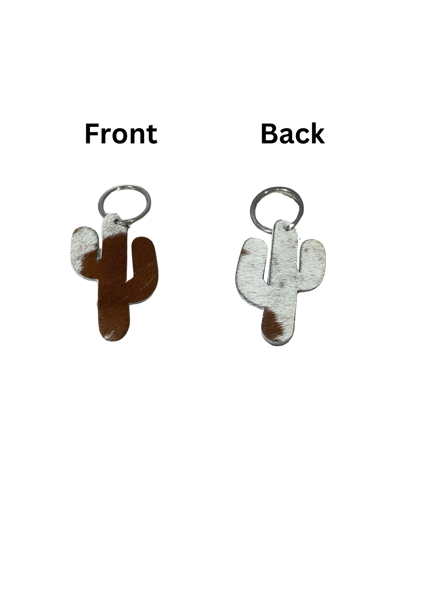Cactus Cowhide keyrings (multiple choices)
