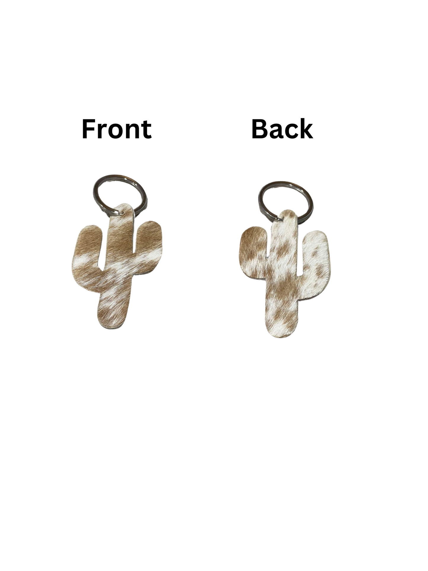 Cactus Cowhide keyrings (multiple choices)